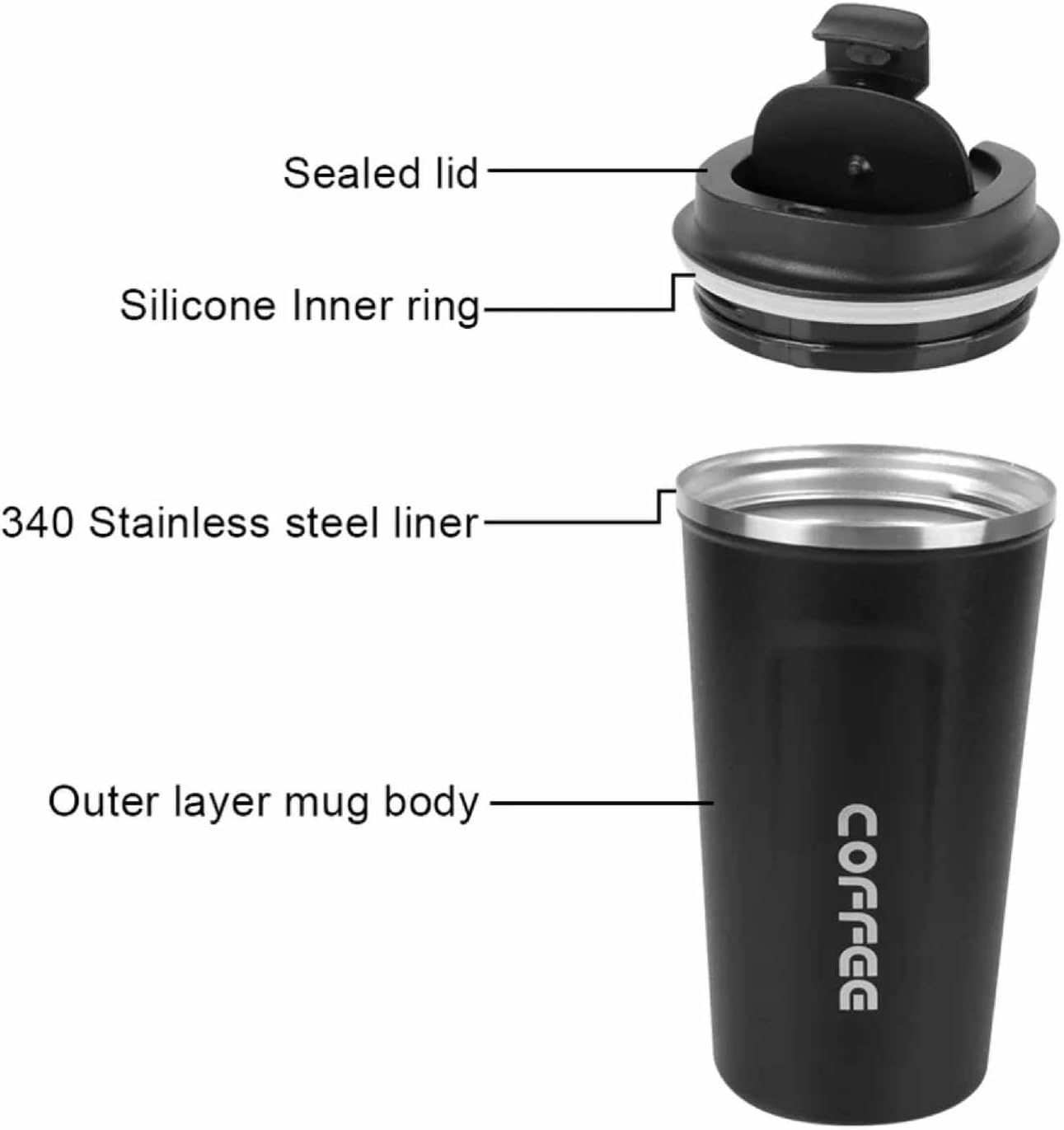 304 Stainless Steel Insulated Coffee Cup