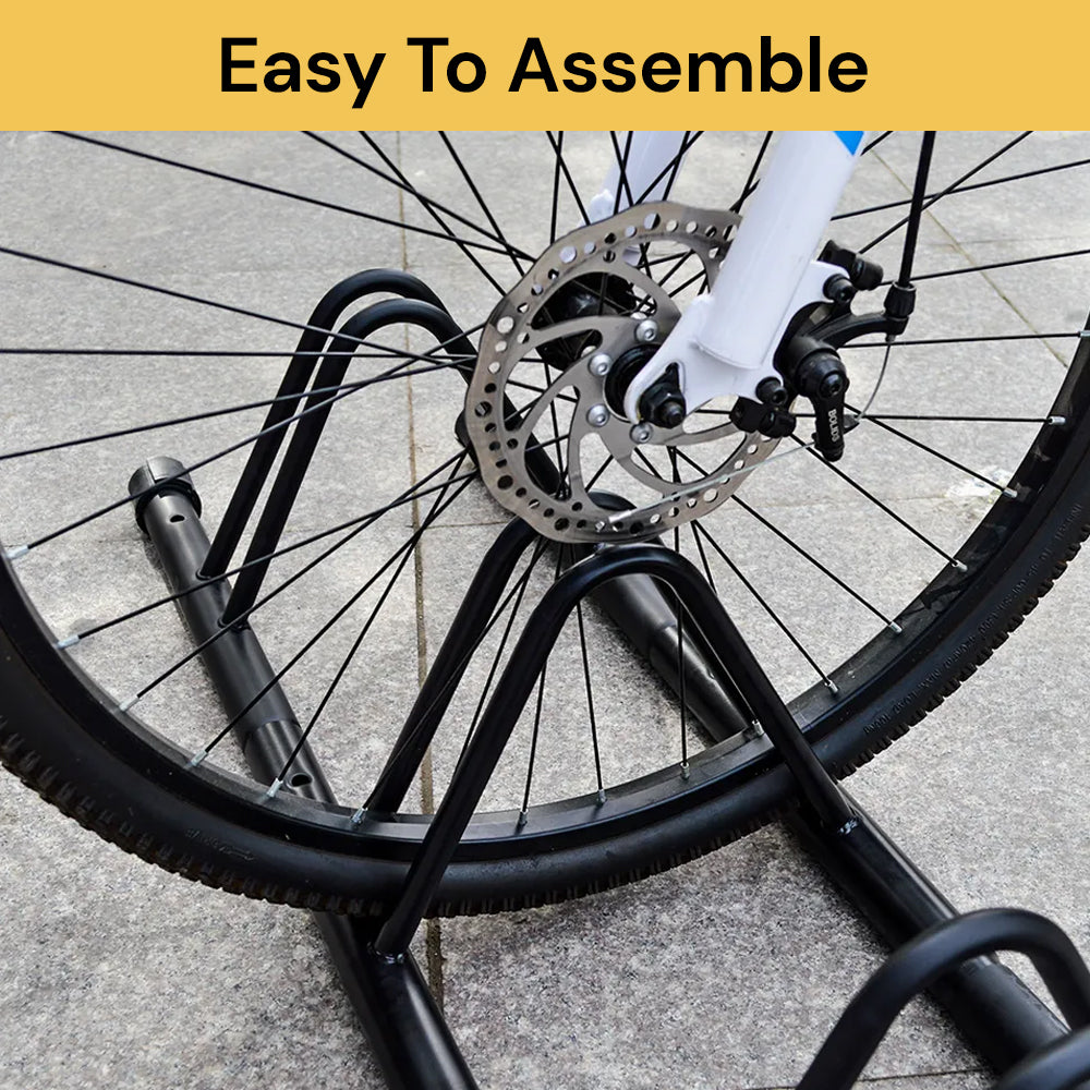 3 Bike Floor Parking Rack