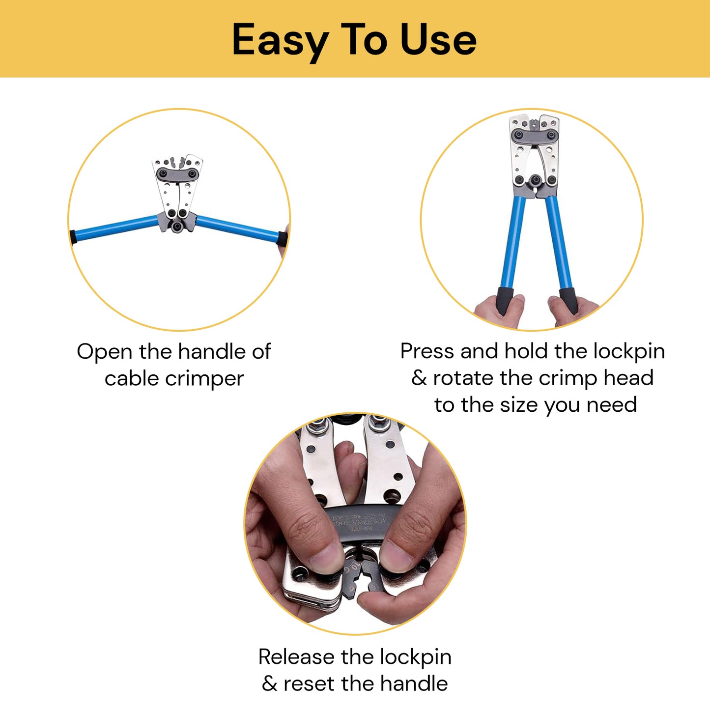 Wire Crimper Terminal Crimping Tool Kit