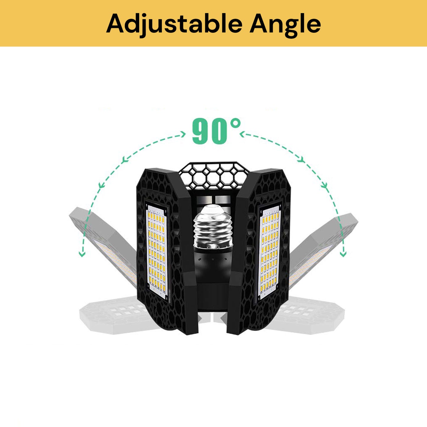 60W E27 Deformable LED Garage Light