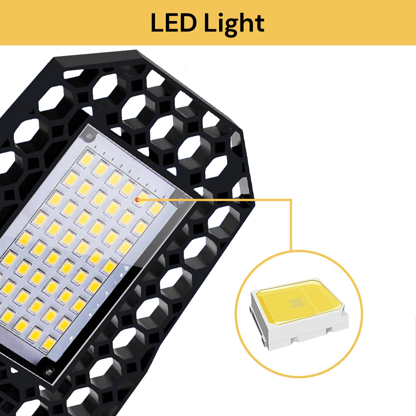 60W E27 Deformable LED Garage Light