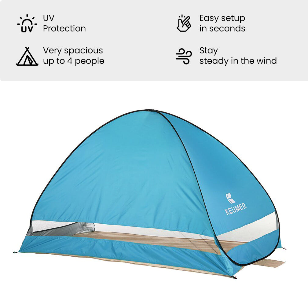 keumer beach tent Portable Pop Up Tent – Spendeal