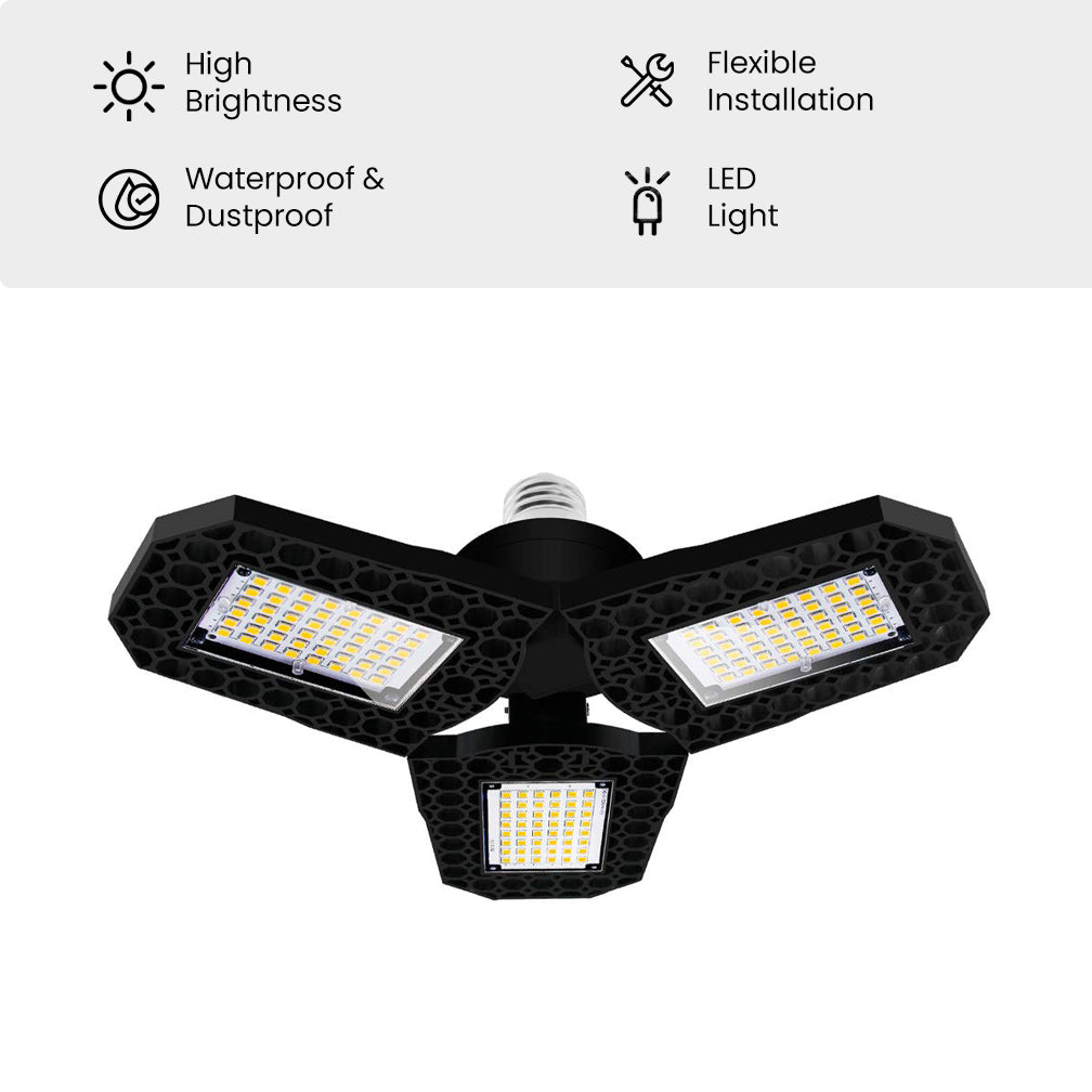60W E27 Deformable LED Garage Light
