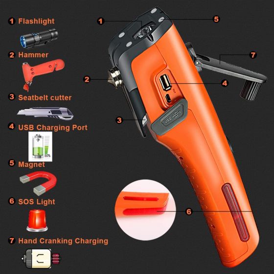 7 In 1 Car Emergency Kit