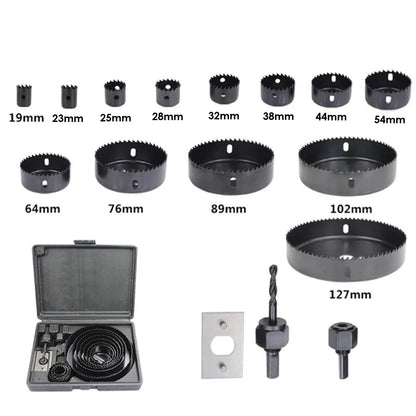 16PCs HSS Hole Saw Drill Bit
