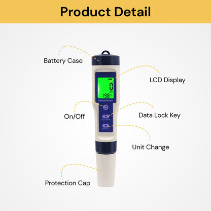 5 In 1 Water Quality Tester