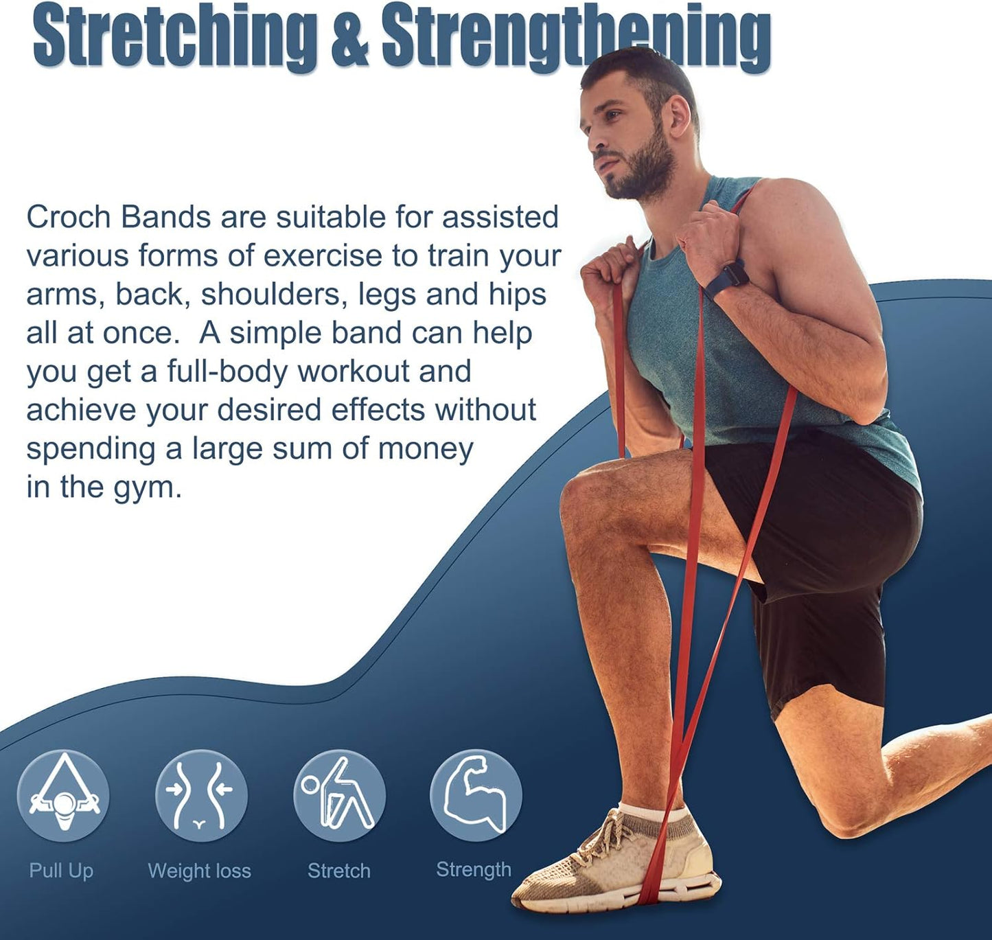 5PCs Resistance Band