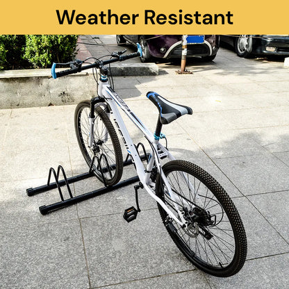 3 Bike Floor Parking Rack
