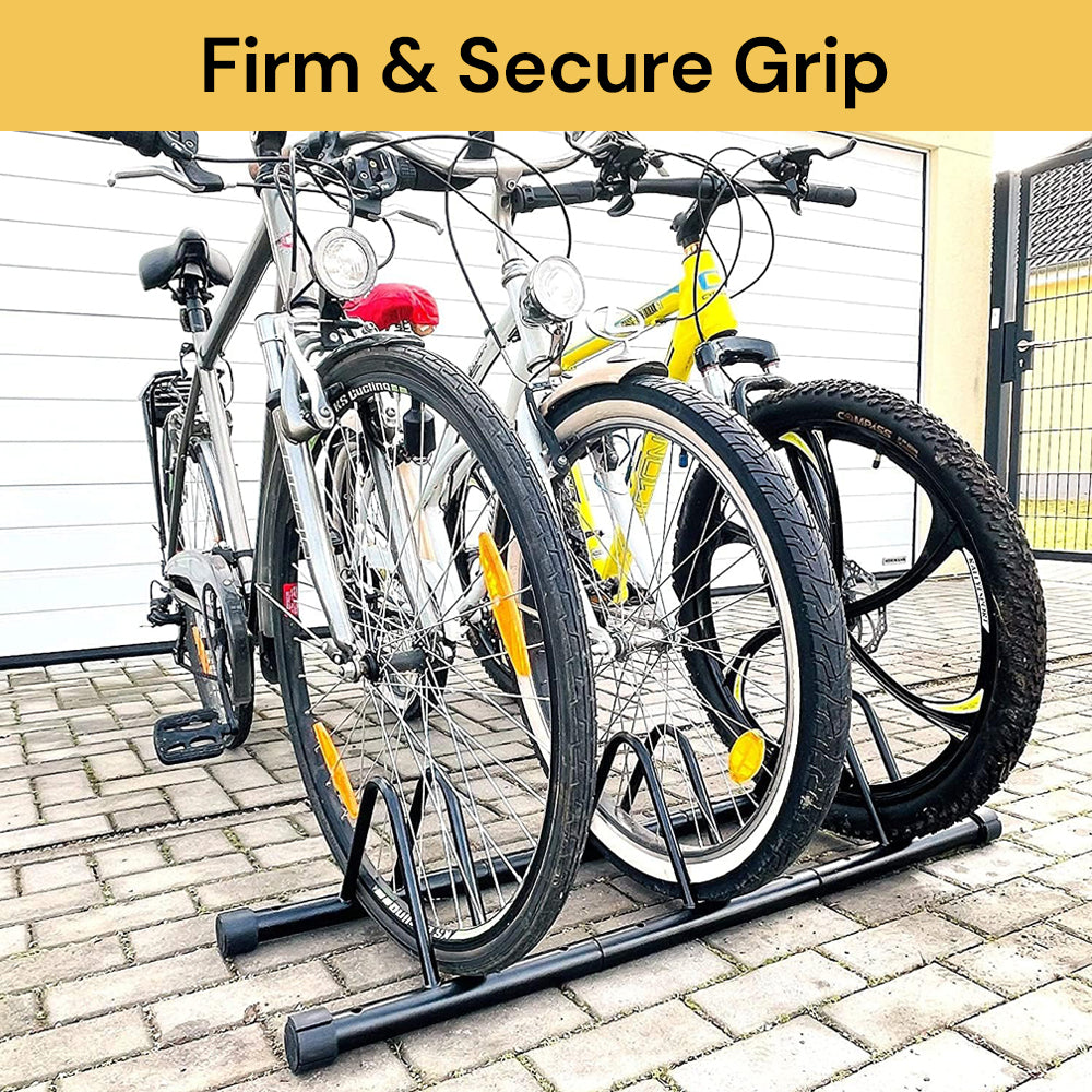 3 Bike Floor Parking Rack
