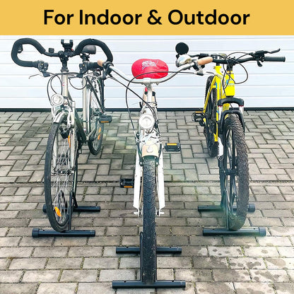 3 Bike Floor Parking Rack