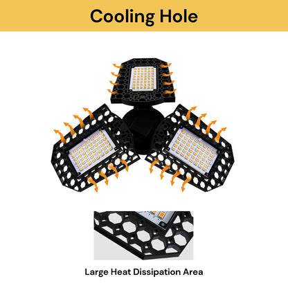 60W E27 Deformable LED Garage Light