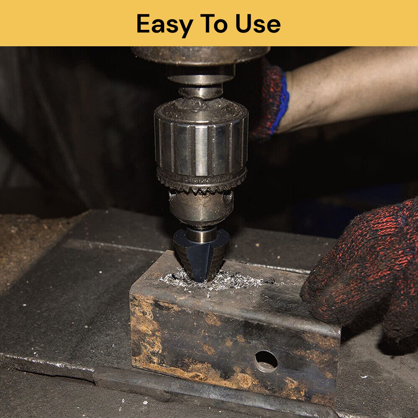 5PCs Cone Step Drill Bit Set