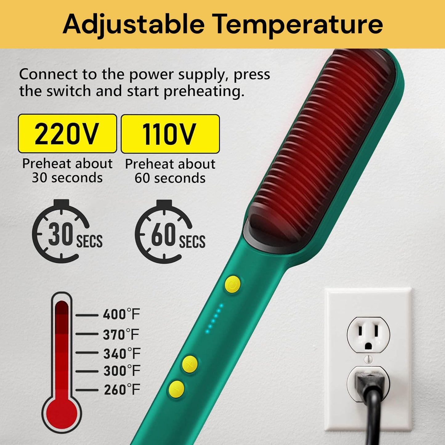 Hair Straightener Brush