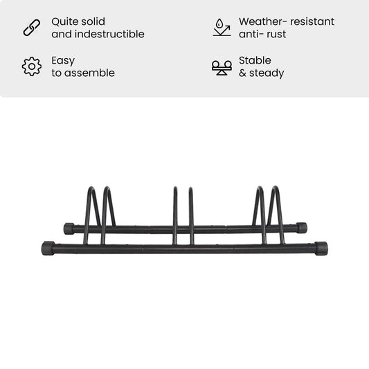 3 Bike Floor Parking Rack