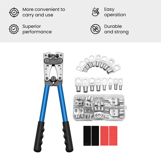 Wire Crimper Terminal Crimping Tool Kit