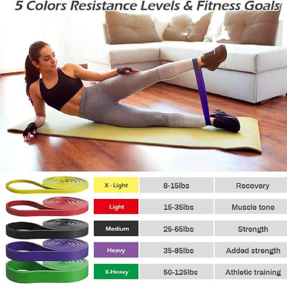 5PCs Resistance Band