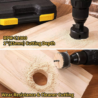 16PCs HSS Hole Saw Drill Bit